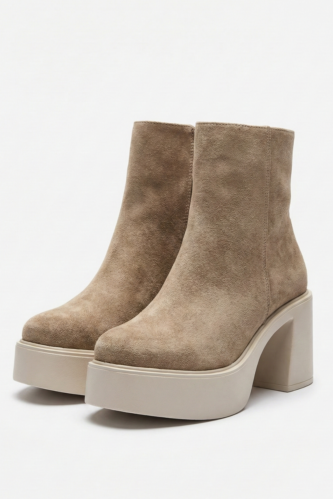 Feray Kadın Süet Vizon Topuklu Bot