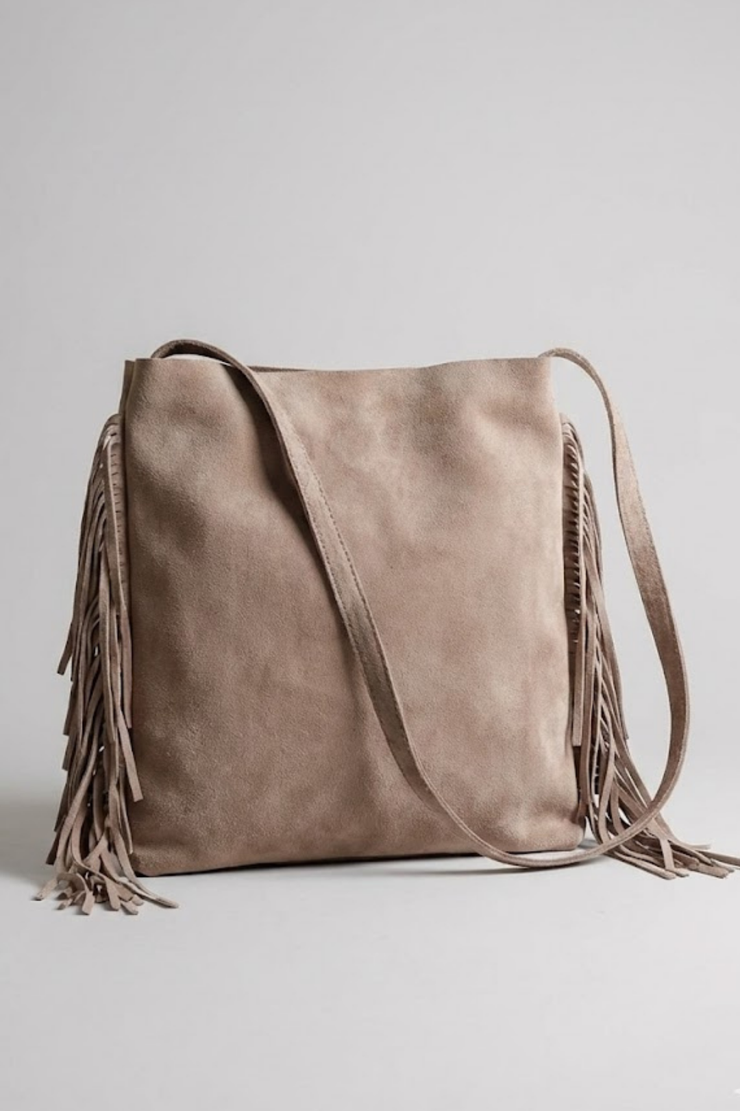 Belona Hakiki Süet Deri Kadın Omuz Çantası - Mini çanta hediyeli