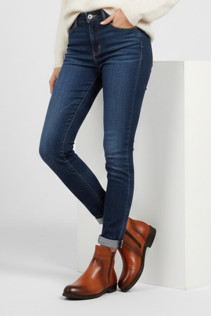 Rendo Kadın Hakiki Deri Çift Fermuarlı Taba Bot