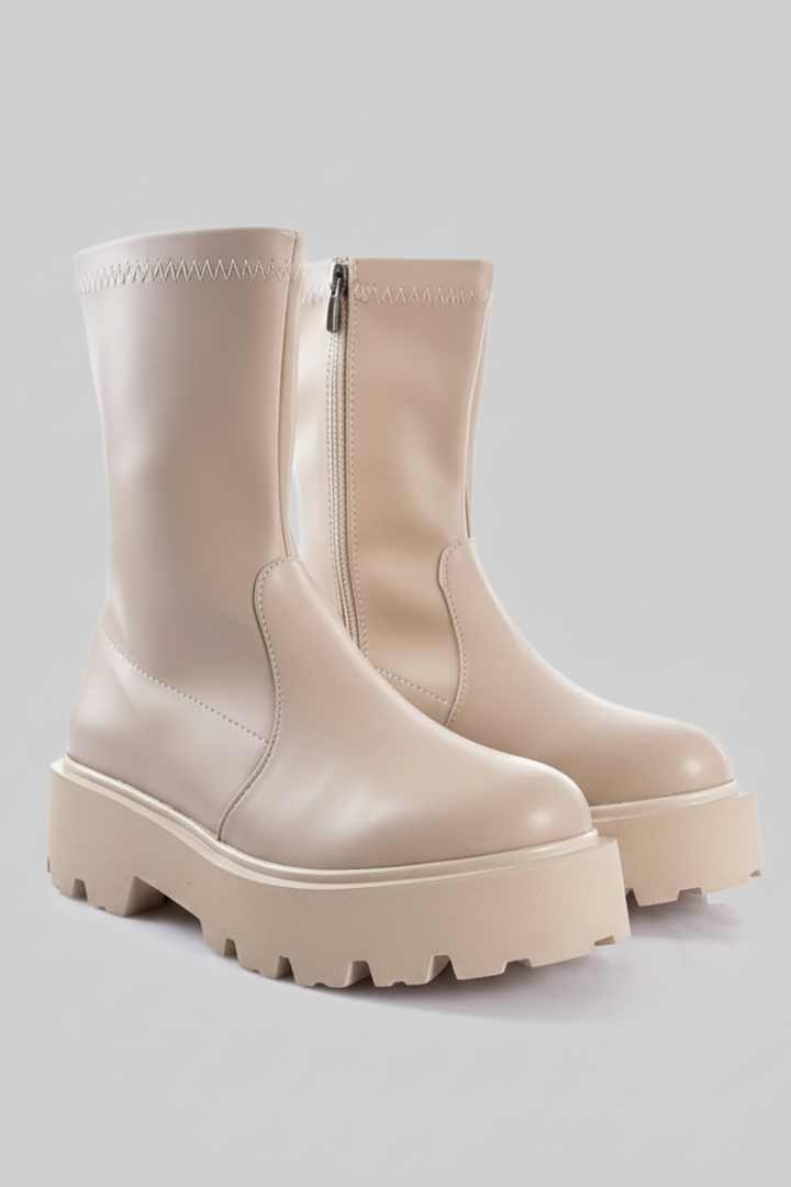 Volim Kadın Kalın Tabanlı Bej Bot