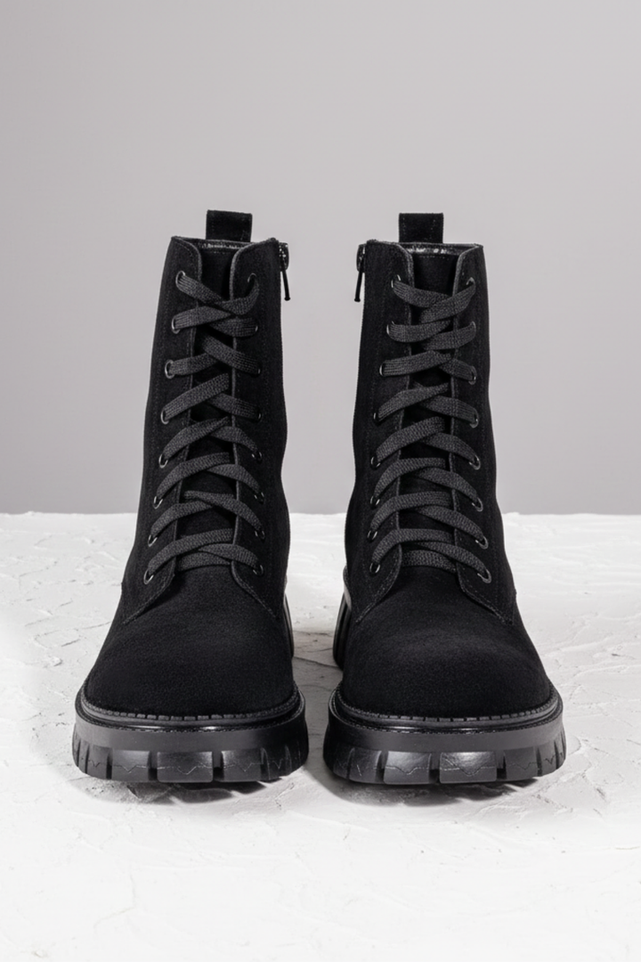 Arina Kadın Süet Siyah Bot