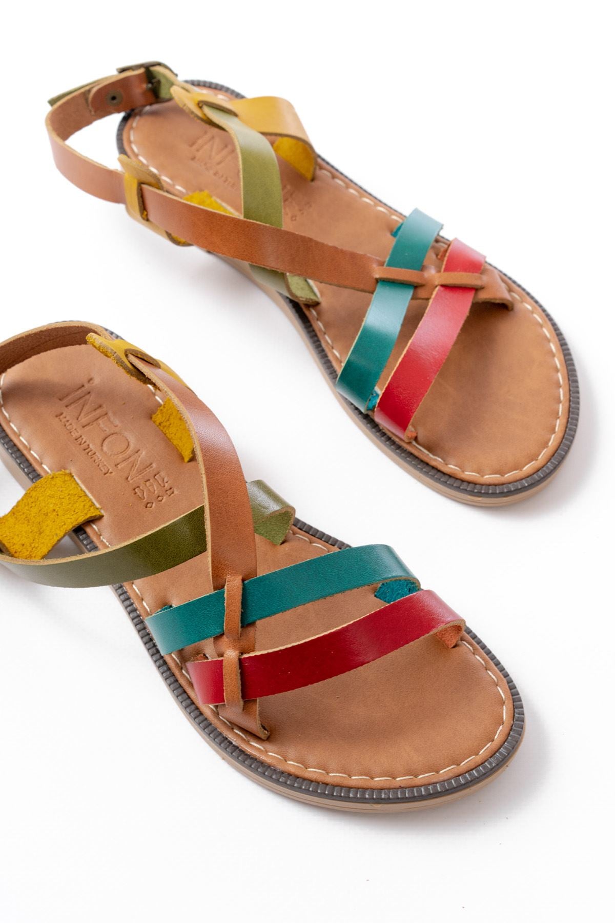 Gelbras Multi Hakiki Deri Kadın Sandalet