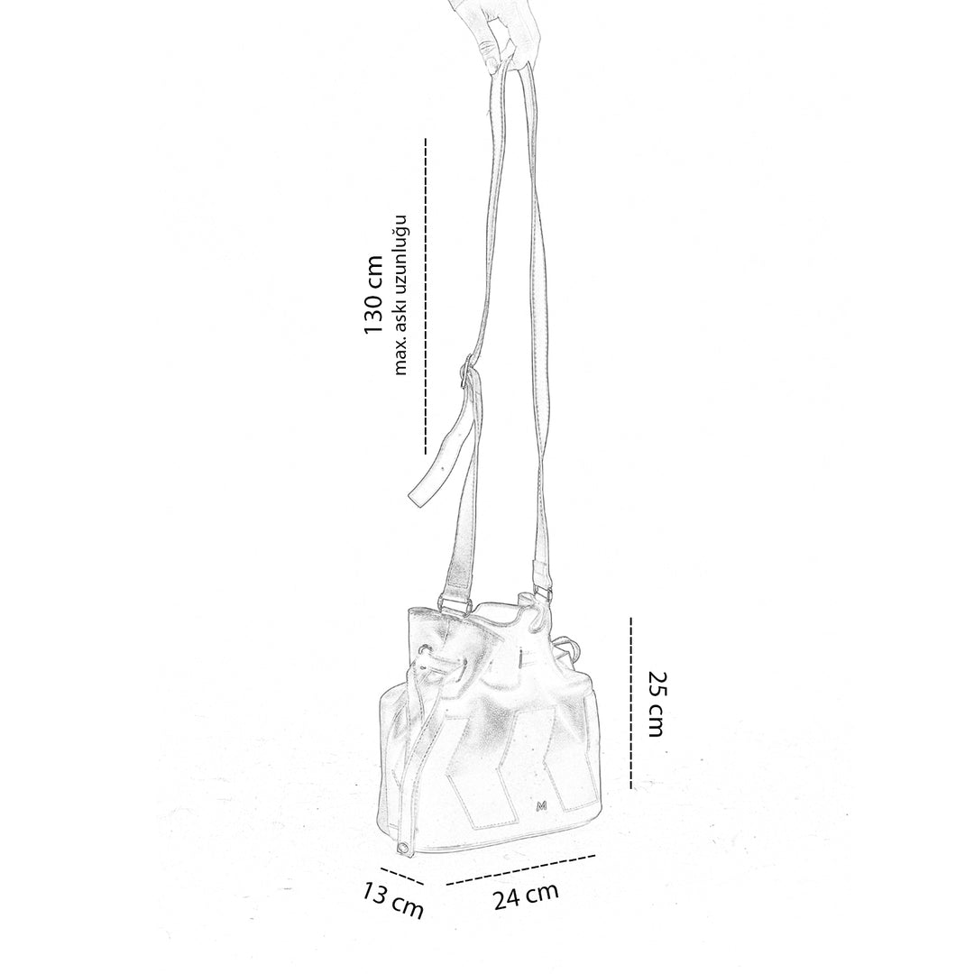 Matmazel Nagita Kadın Büzgülü Çapraz Çanta
