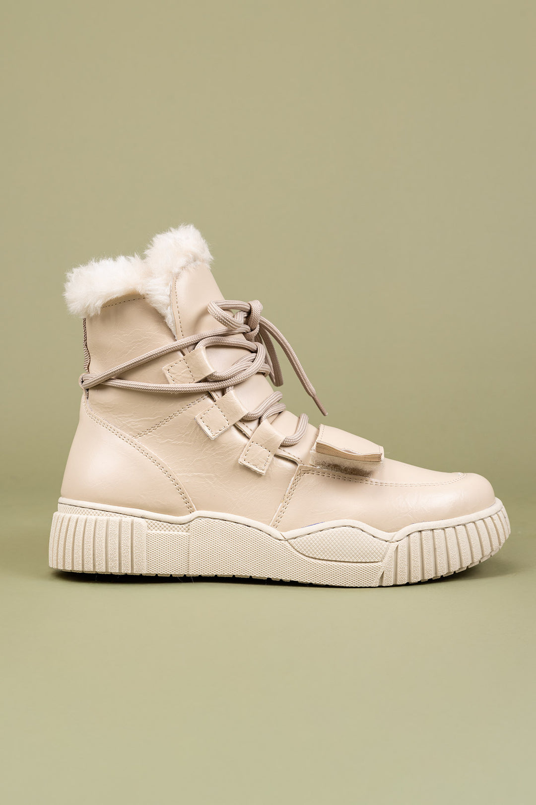 Zacun Kadın Kürklü Bej Bot