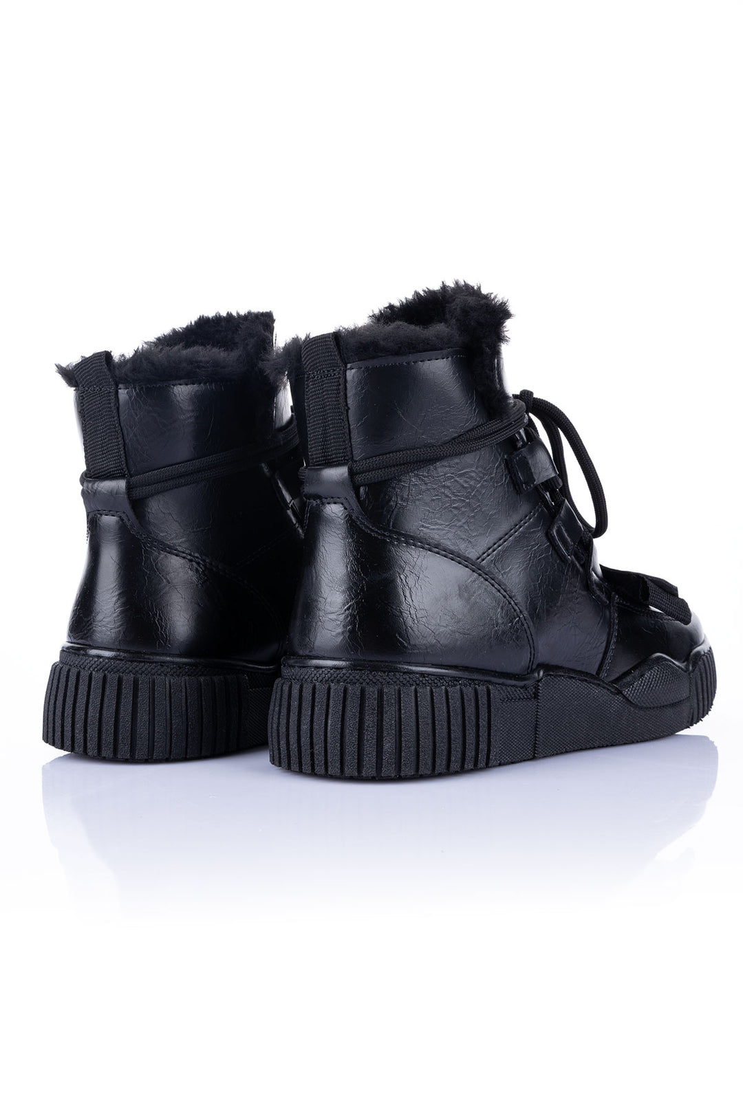Zacun Kadın Kürklü Siyah Bot
