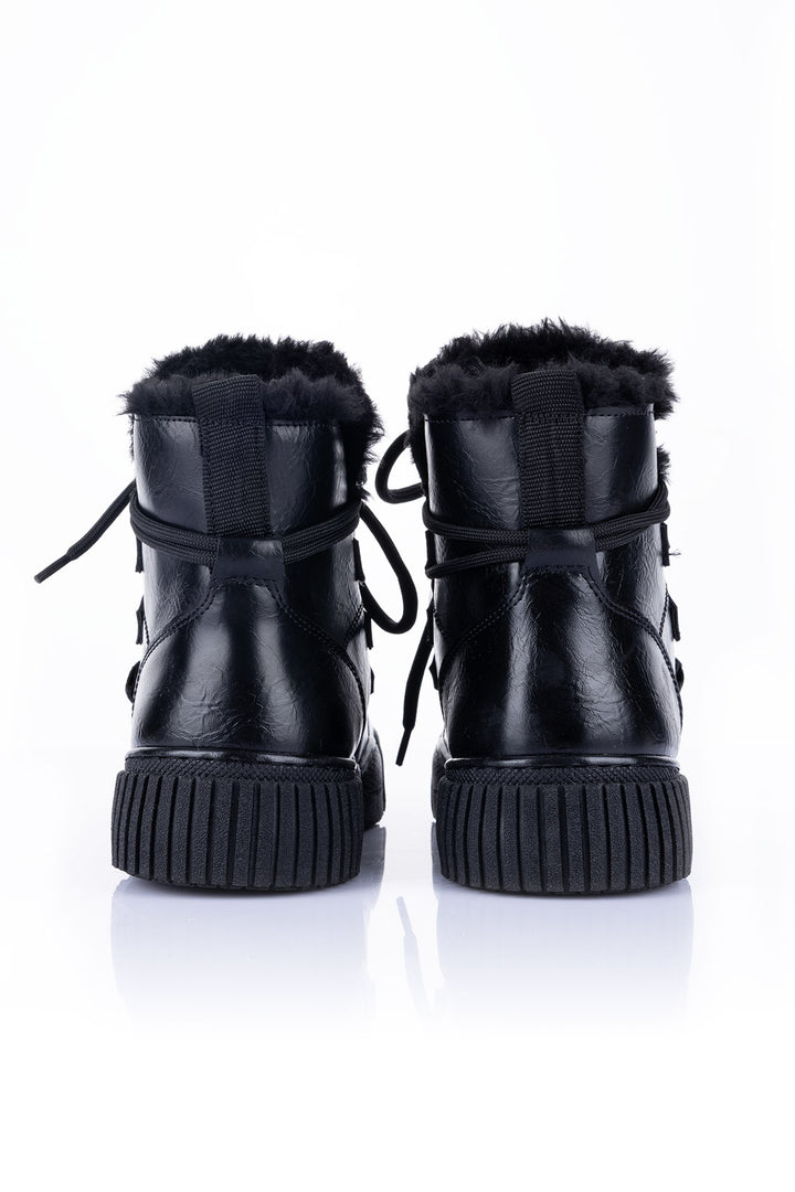 Zacun Kadın Kürklü Siyah Bot