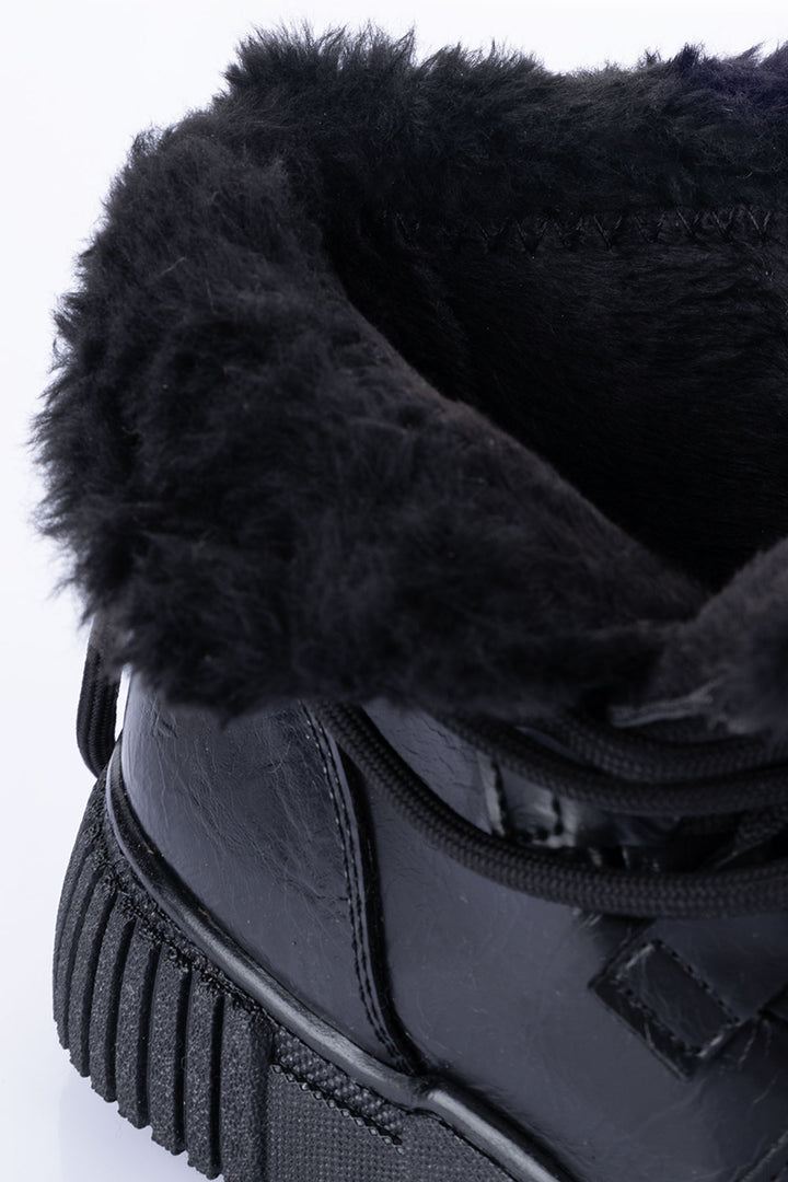 Zacun Kadın Kürklü Siyah Bot