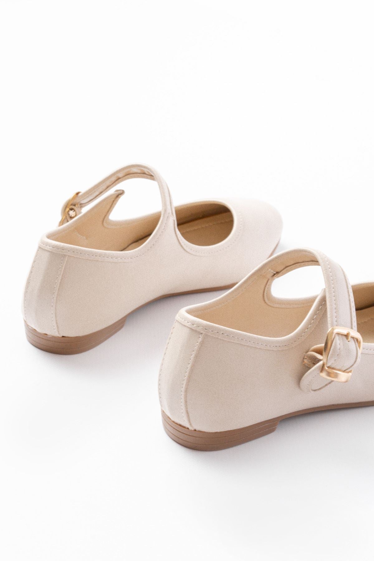 Darlave Bej Baretli Günlük Babet Ayakkabı