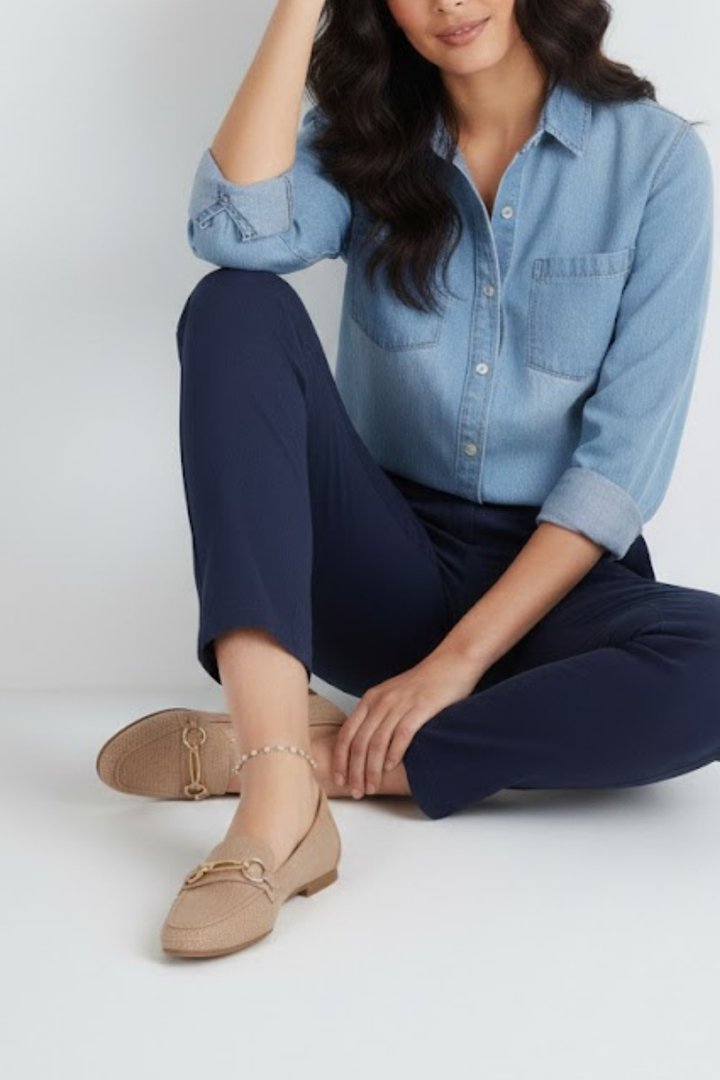 Rain Kadın Nude Delikli Detaylı Babet Ayakkabı