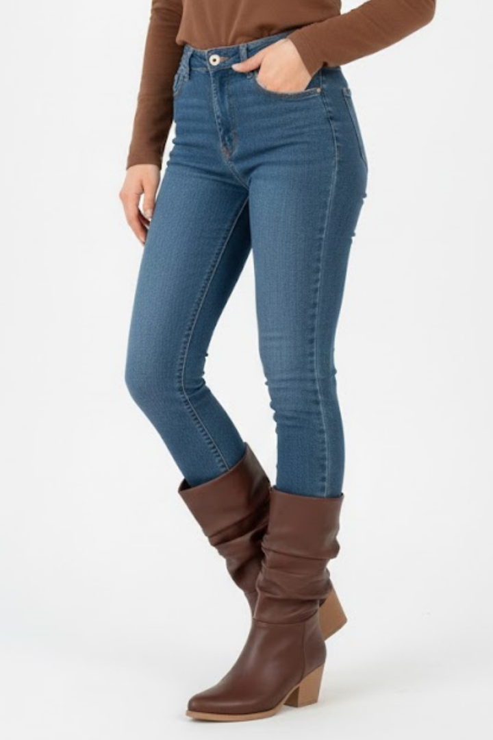 Yior Kadın Kahverengi Körüklü Topuklu Bot