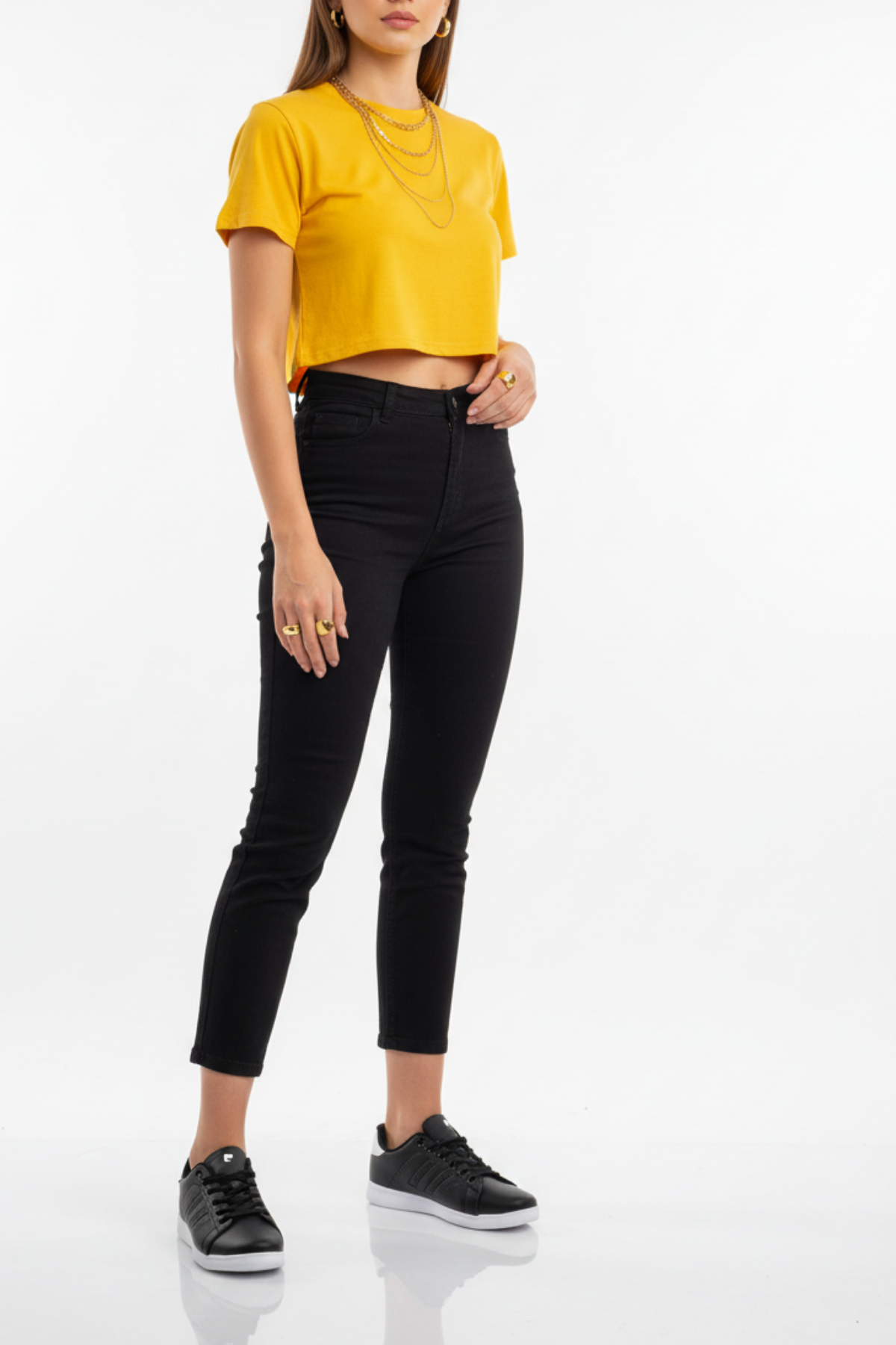 Pierre Cardin Mishe Kadın Siyah Beyaz Spor Ayakkabı PC-10144