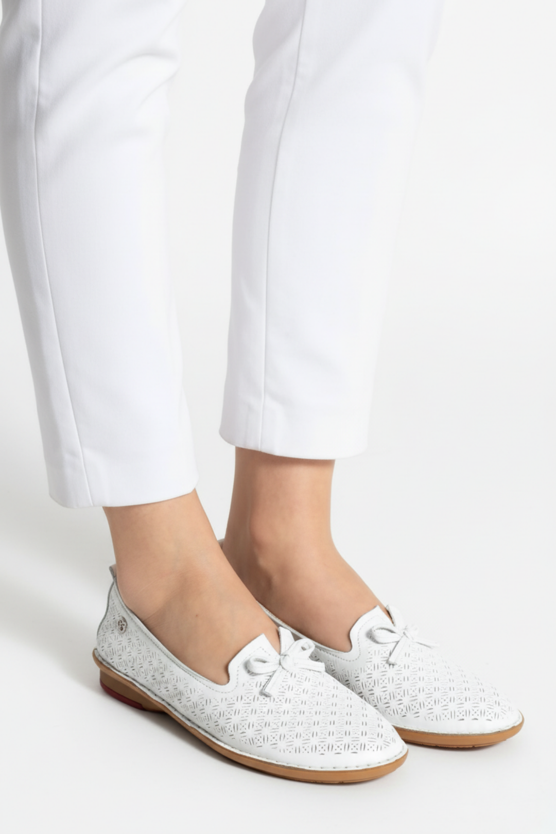 Pierre Cardin Tessa Kadın Hakiki Deri Beyaz Babet