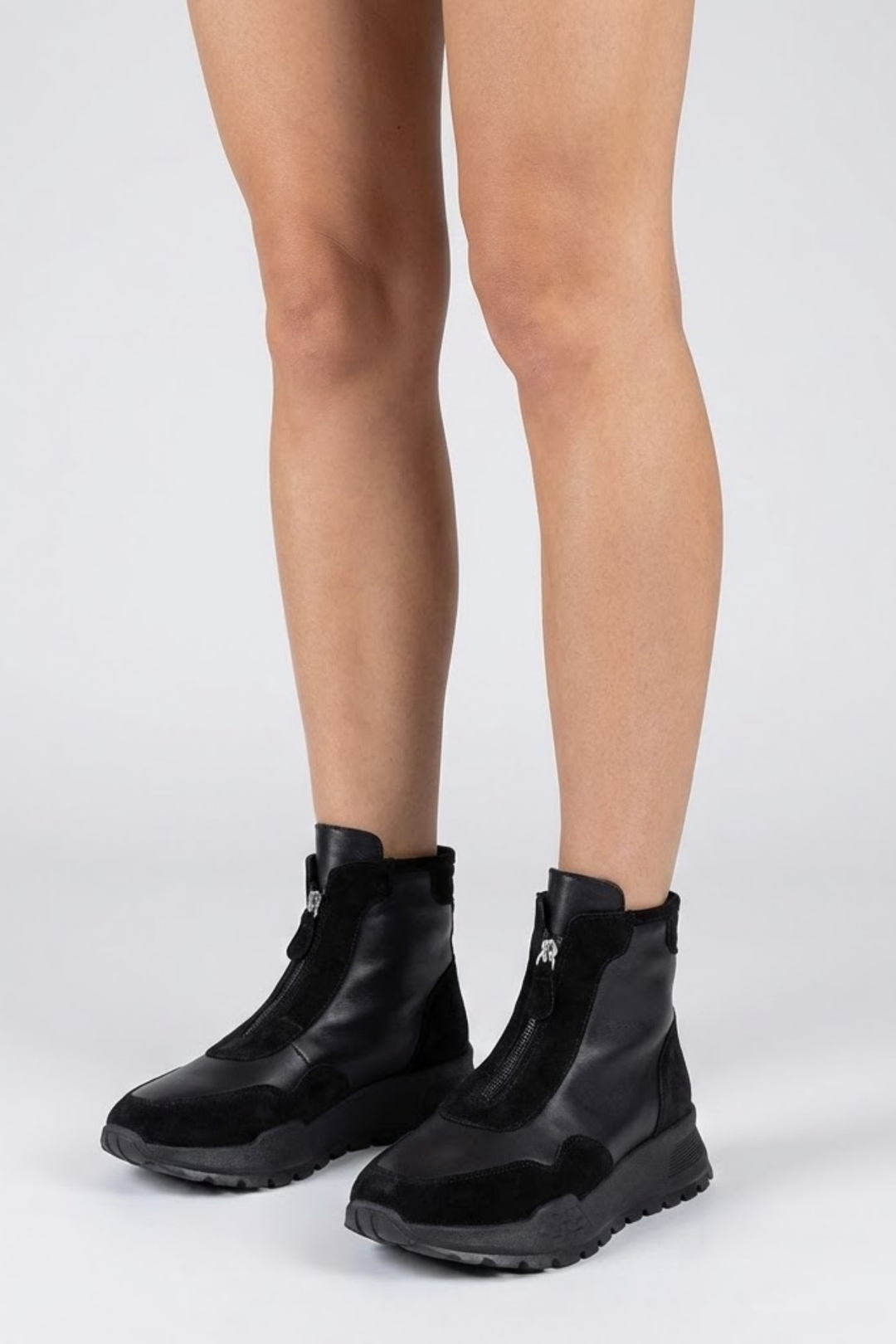 Summan Kadın Hakiki Deri Siyah Bot