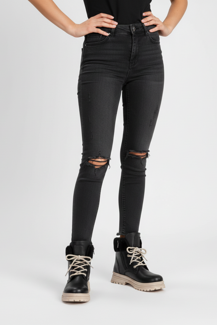 Madison Kadın Kalın Tabanlı Siyah Bot