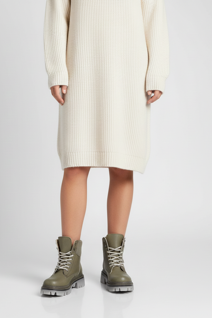 Patiro Kadın Bilekten Lastikli Yeşil Bot