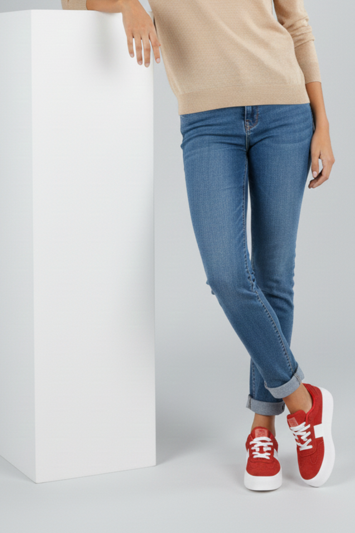 Benetton Hampton Kadın Kırmızı Spor Ayakkabı BNI-11241