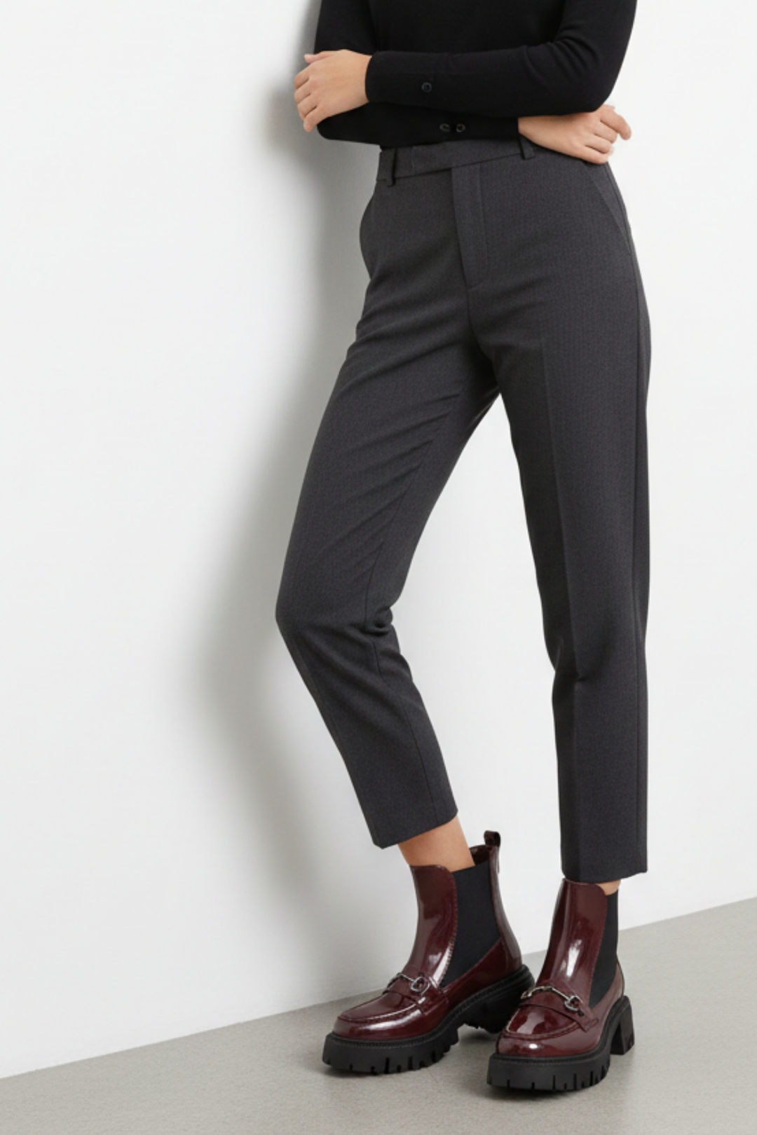 Mephen Kadın Bilekten Lastikli Rugan Bordo Bot