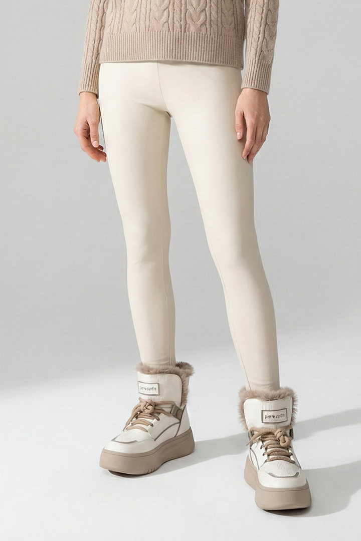 Pierre Cardin Jusu Kadın Kürklü Krem Bot PCI-11188