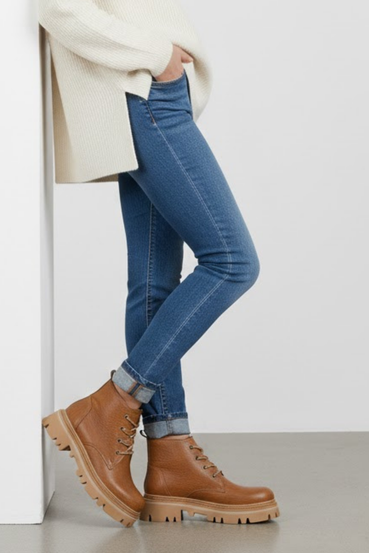 Fonsi Kadın Kalın Taban Cilt Taba Bot