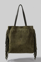 Belona Hakiki Süet Deri Kadın Omuz Çantası - Mini çanta hediyeli