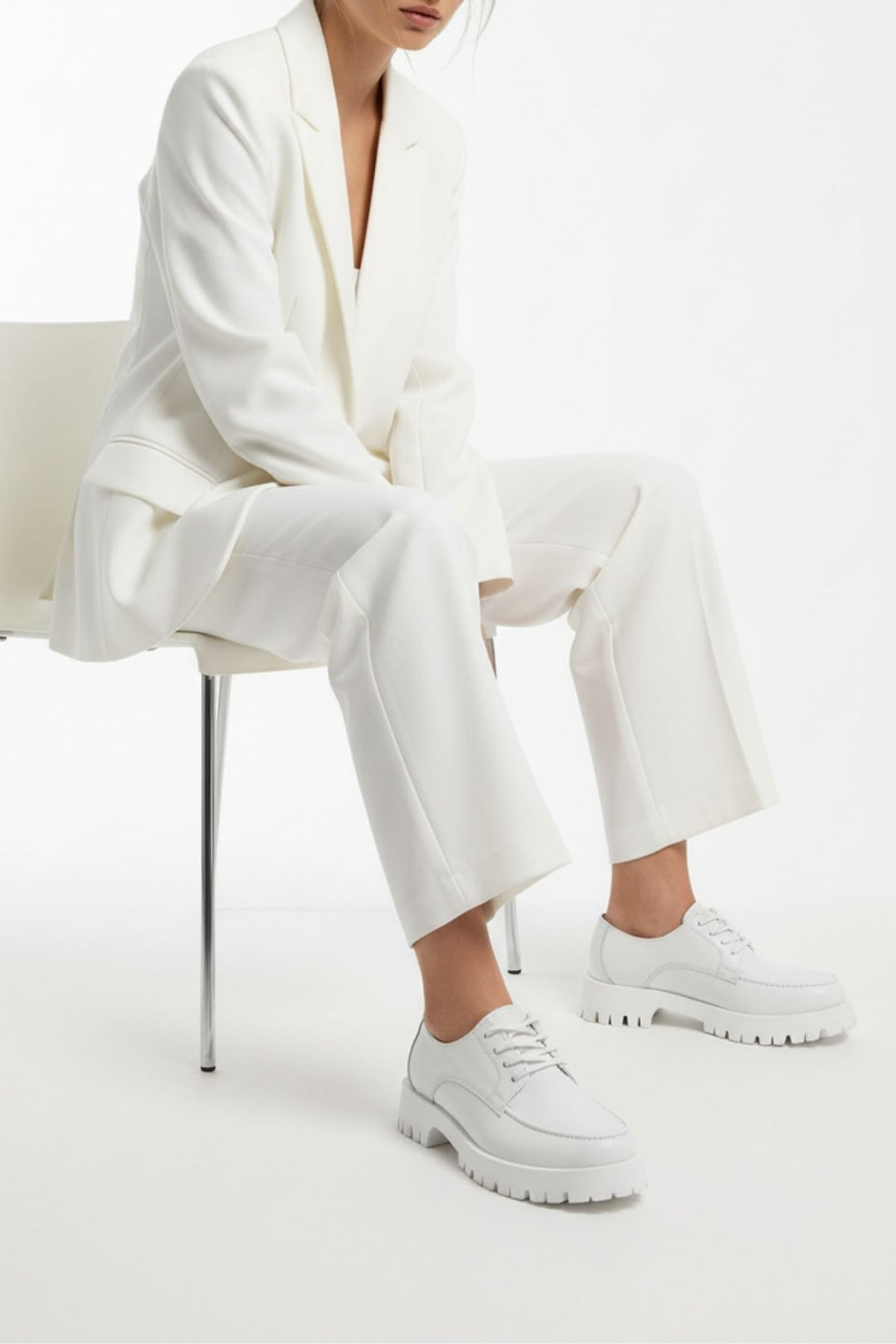 Donat Kadın Bağcıklı Beyaz Günlük Ayakkabı