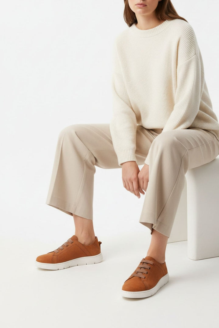 Corun Kadın Taba Nubuk Hakiki Deri Günlük Ayakkabı