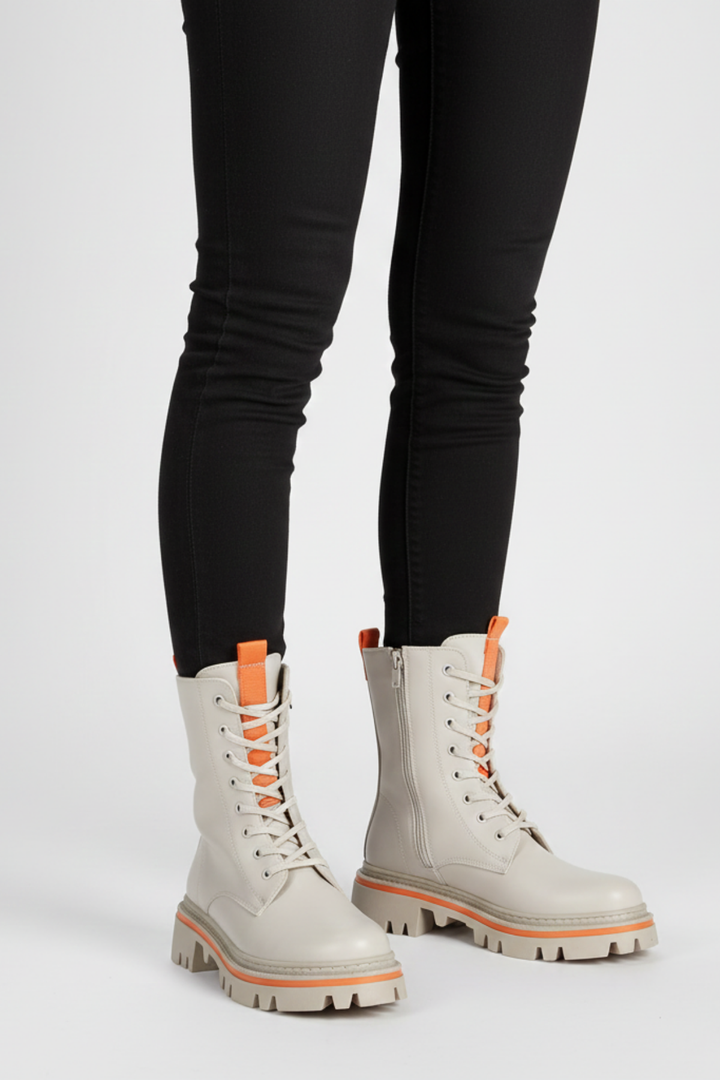 Orson Kadın Kalın Tabanlı Bej Bot