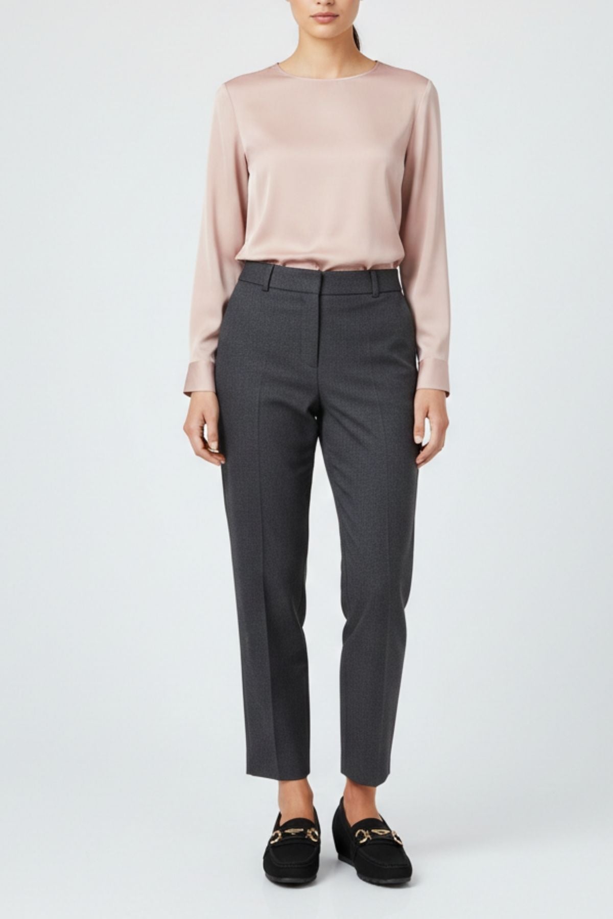 Mahze Kadın Siyah Gizli Topuk Loafer Ayakkabı