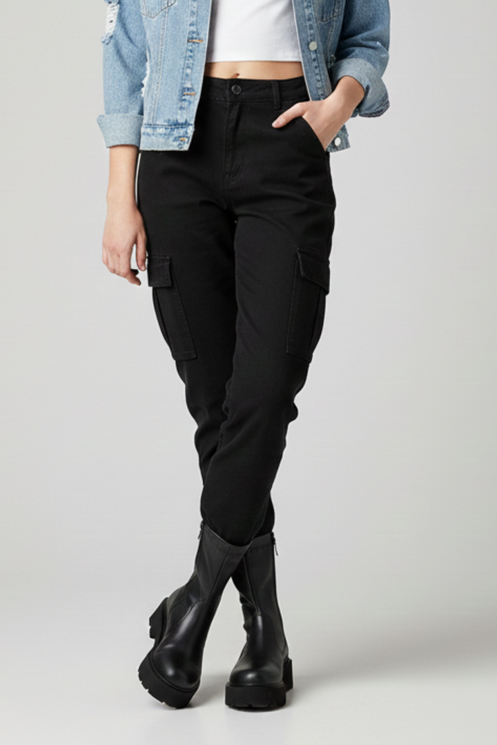 Volim Kadın Kalın Tabanlı Siyah Bot