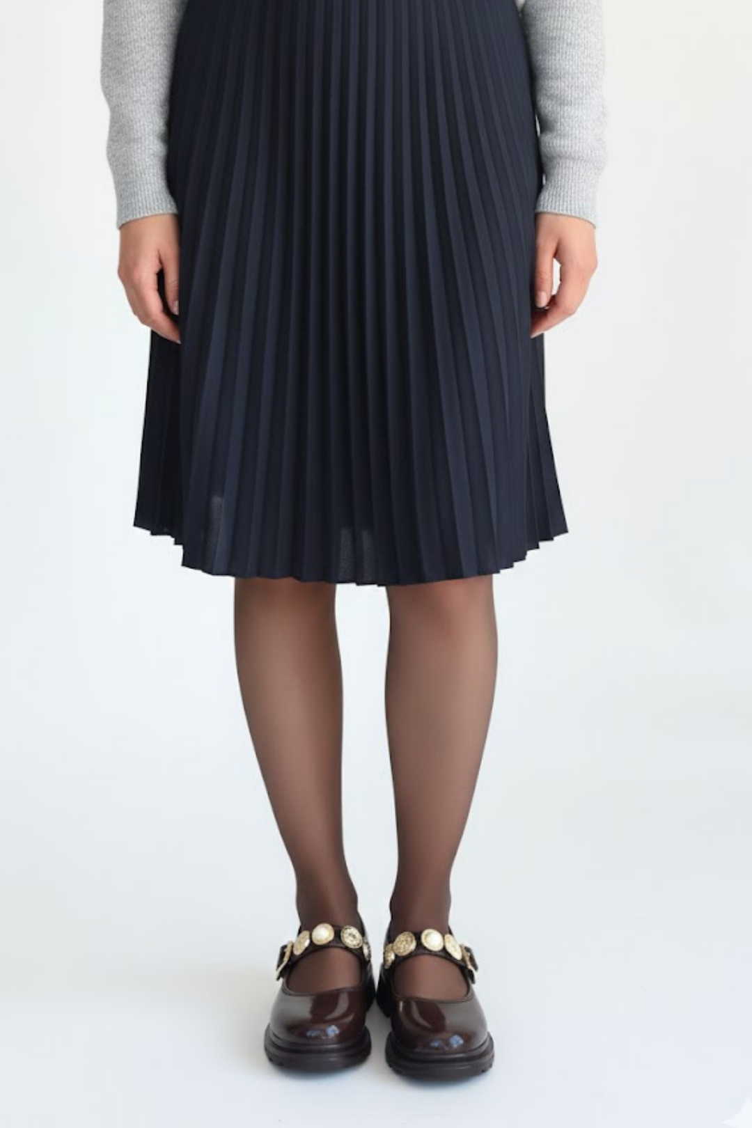 Okira Kadın Kahverengi Rugan Tokalı Oxford Ayakkabı