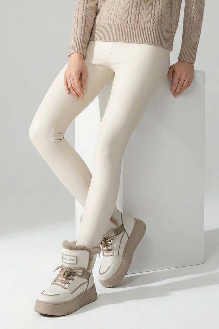 Pierre Cardin Jusu Kadın Kürklü Krem Bot PCI-11188