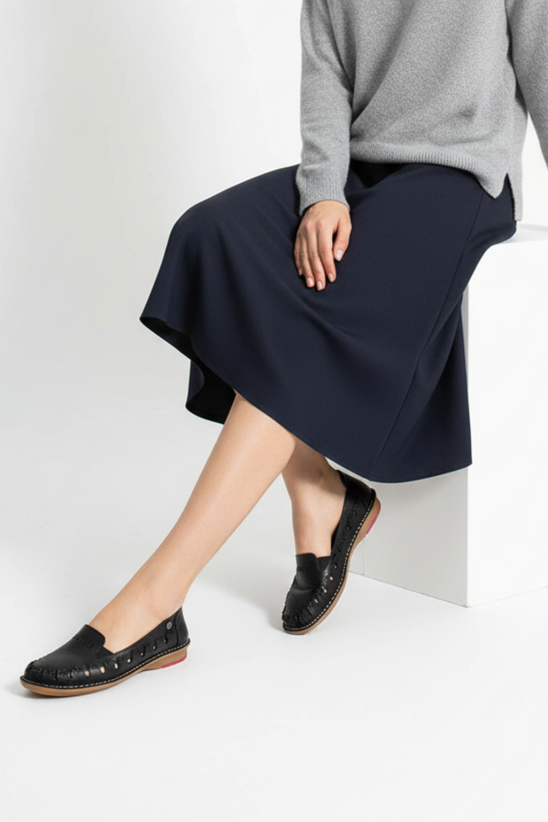 Pierre Cardin Arven Kadın Hakiki Deri Siyah Babet