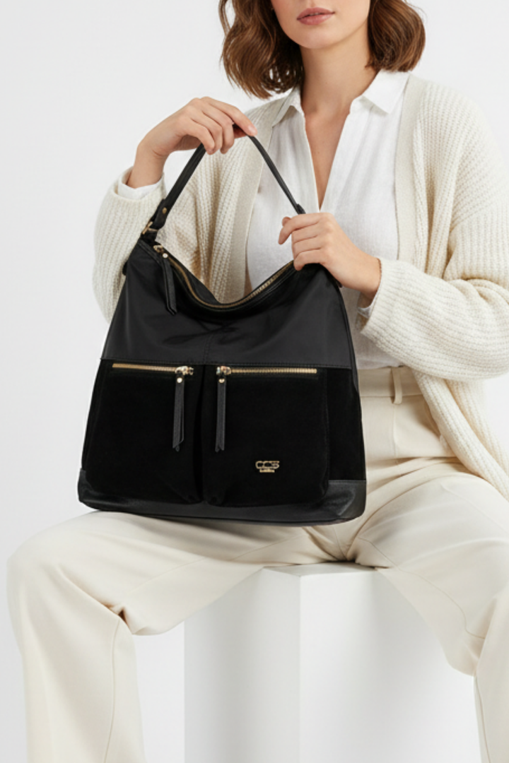 Aspen Kadın Hakiki Süet Omuz Çantası ve Askılı Çapraz Çanta