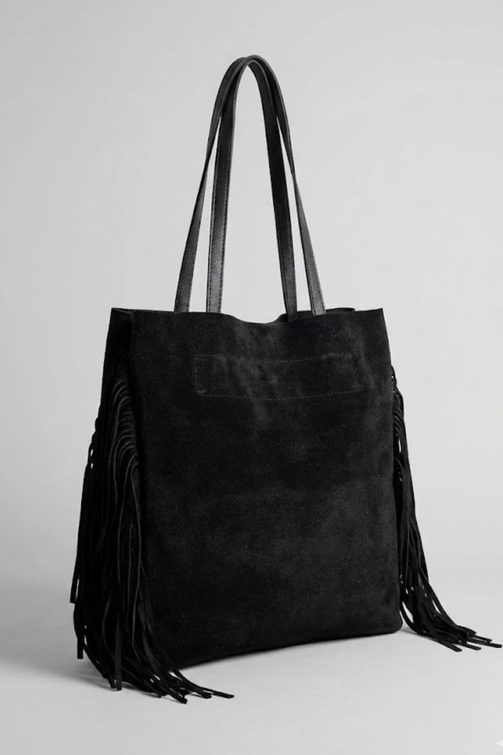 Belona Hakiki Süet Deri Kadın Omuz Çantası - Mini çanta hediyeli