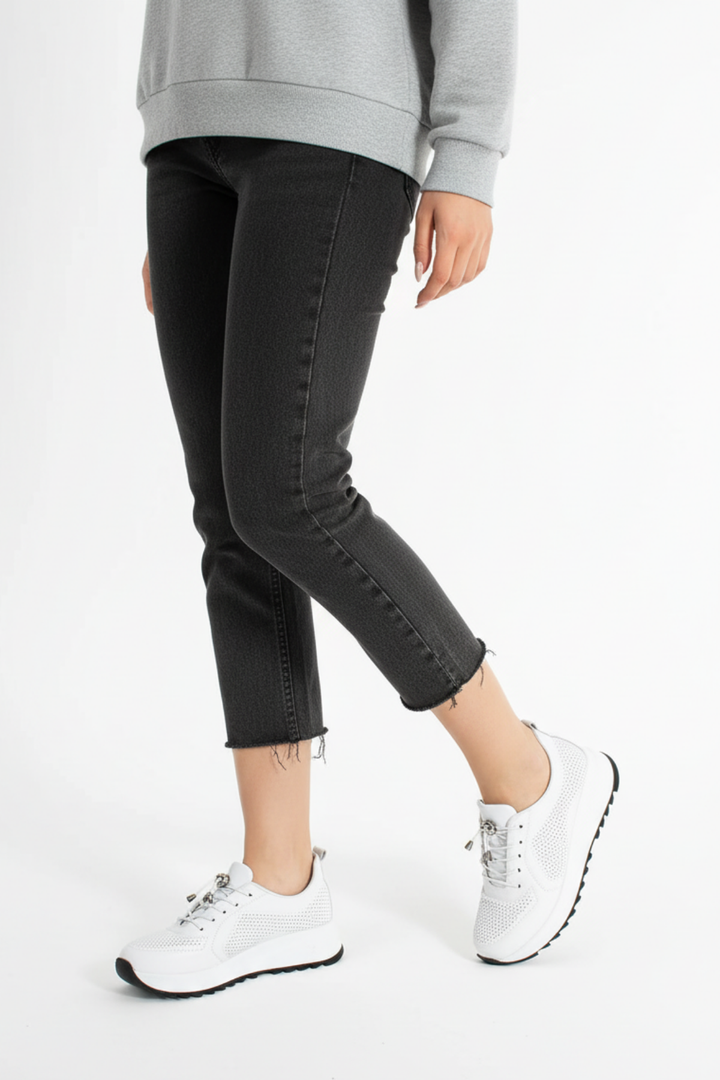 Bacha Kadın Hakiki Deri Beyaz Spor Ayakkabı