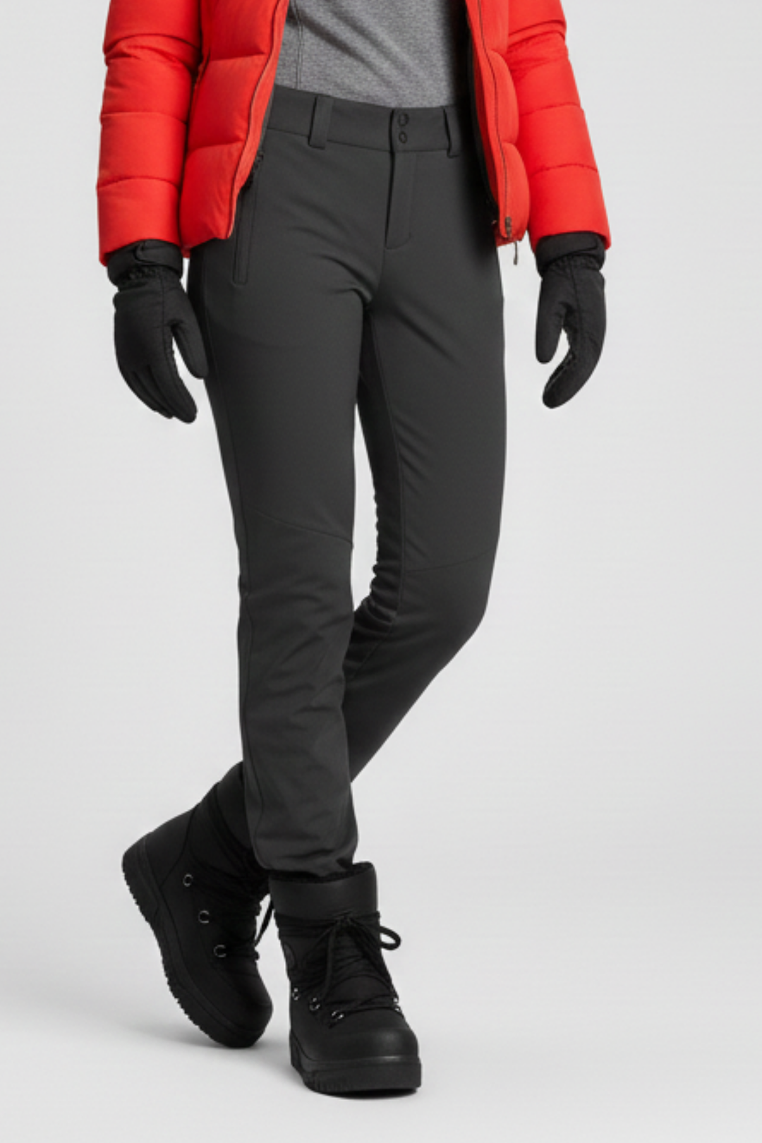 Benetton Nahara Kadın Kalın Taban Paraşüt Kumaş Siyah Kar Botu BN-50031