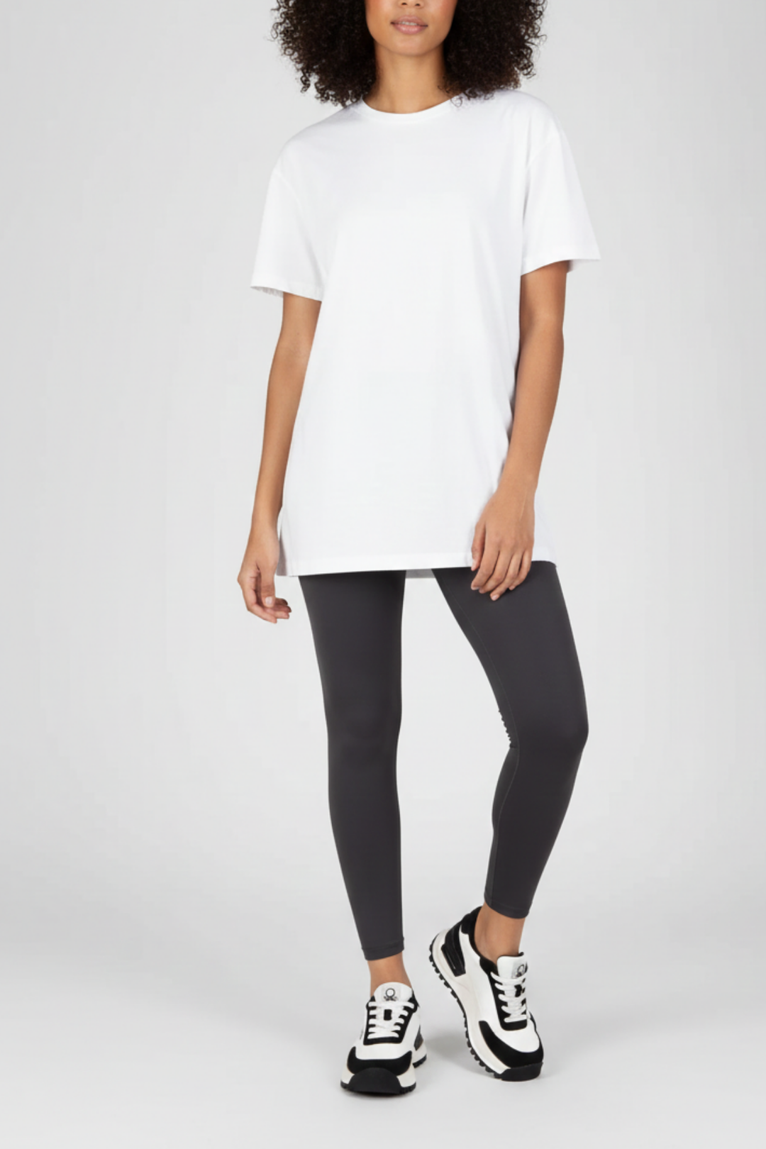 Benetton Nagano Kadın Beyaz Siyah Spor Ayakkabı BNI-11235