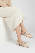 Devan Kadın Rugan Bej Babet Ayakkabı