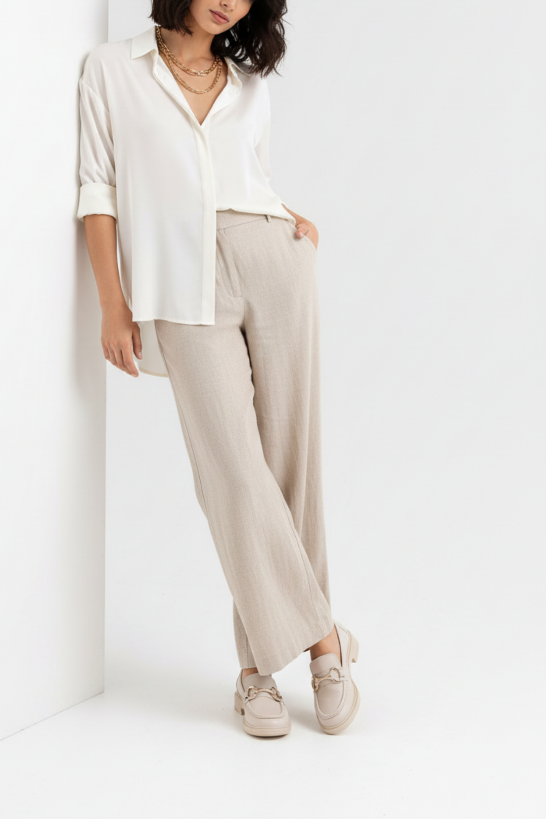 Tanta Bej Kadın Loafer Ayakkabı