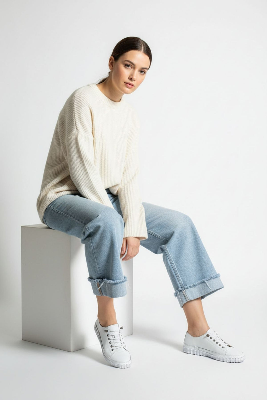 Endesa Kadın Hakiki Deri Beyaz Günlük Ayakkabı