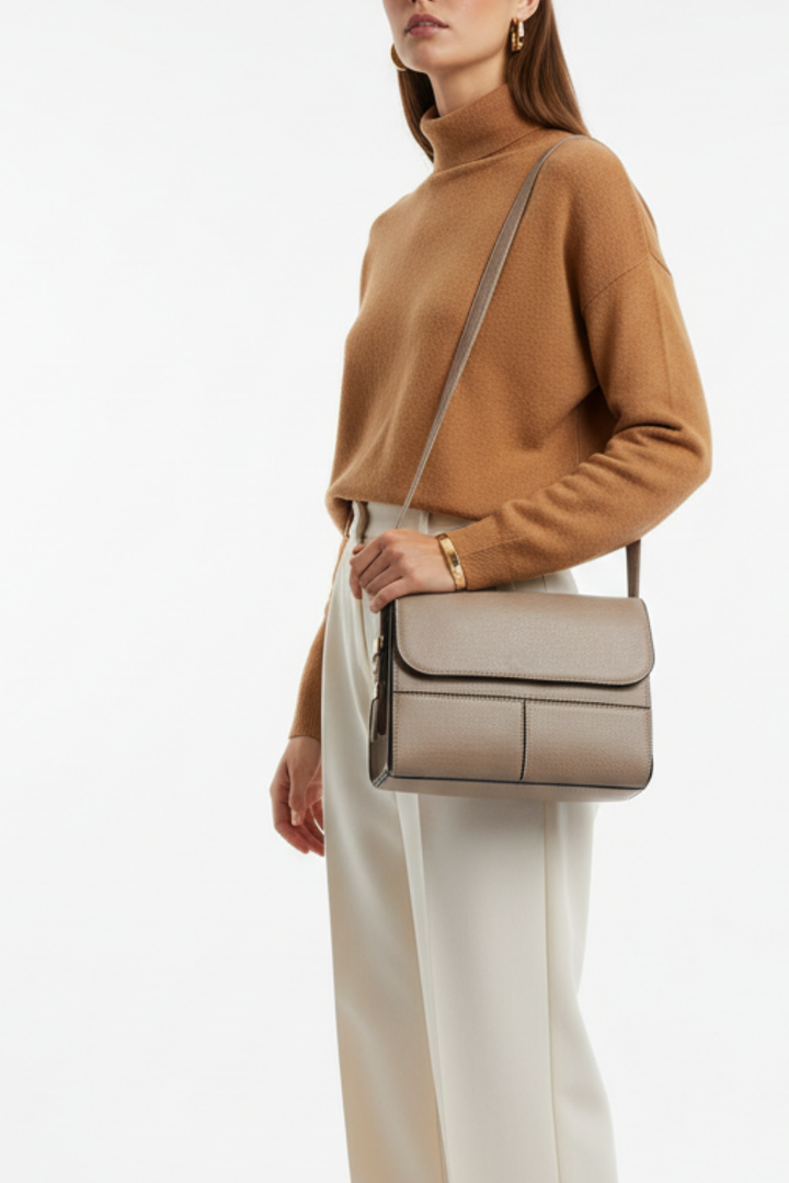 Flora Kadın Deri Çapraz Askılı Çanta