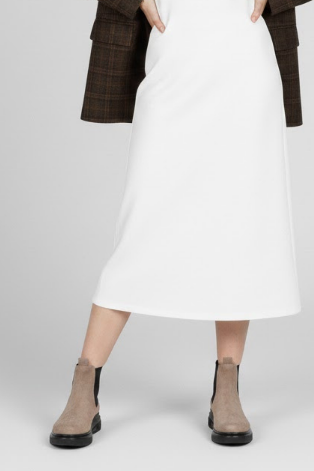 Vestan Kadın Hakiki Süet Deri Elastik Bantlı Vizon Bot