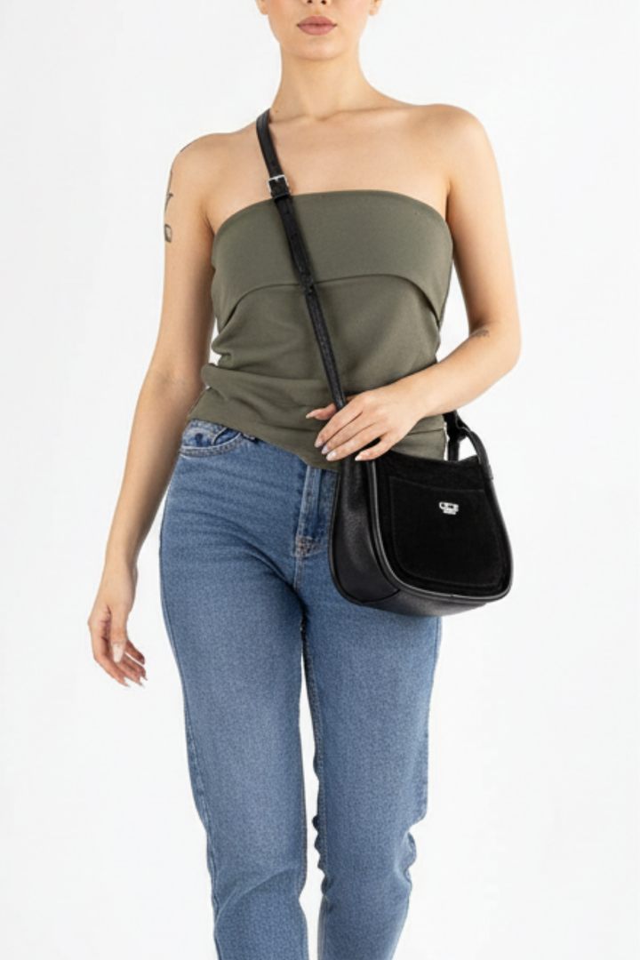 Lordes Kadın Hakiki Süet El Çantası ve Çapraz Çanta