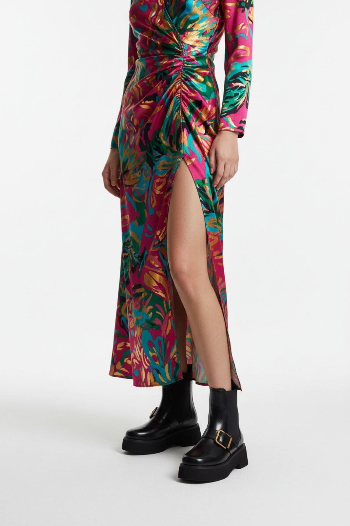 Valey Kadın Bilekten Lastikli Siyah Bot