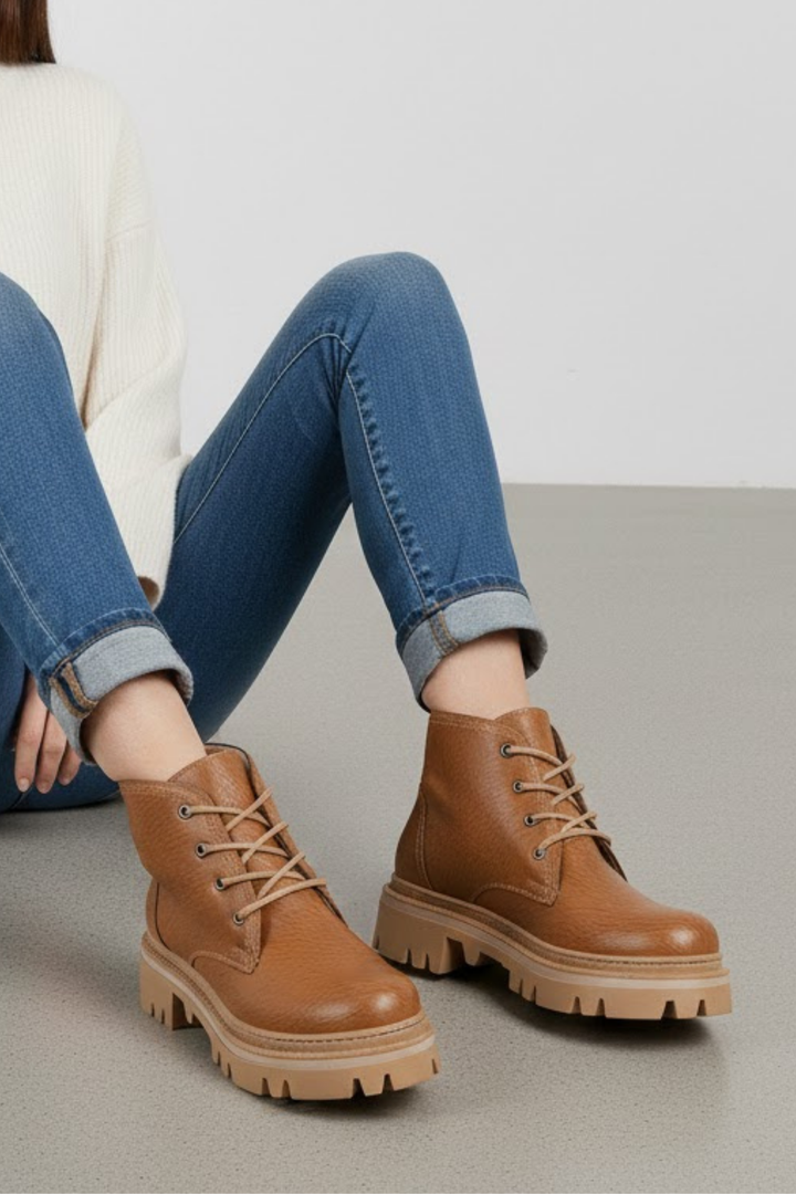 Fonsi Kadın Kalın Taban Cilt Taba Bot