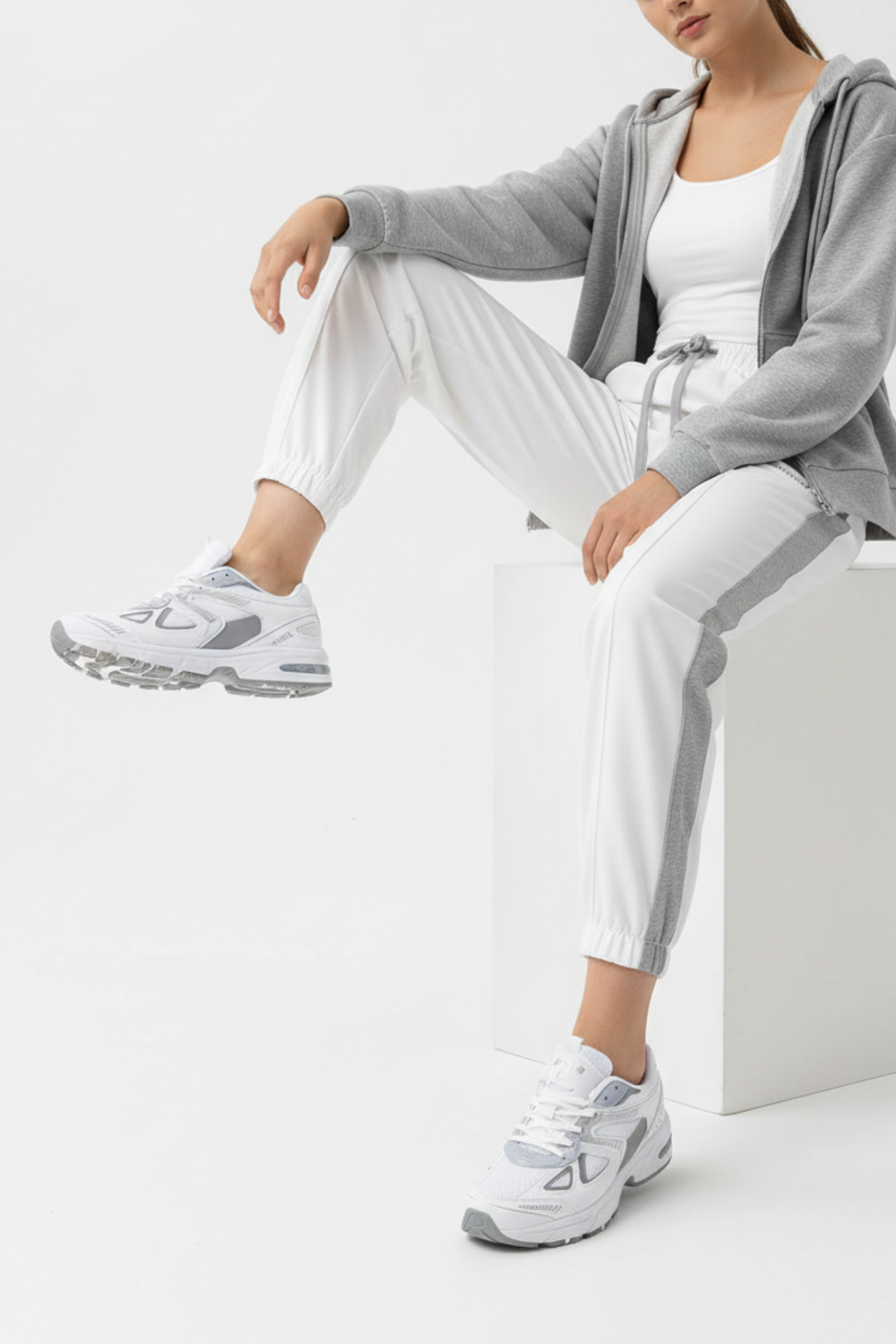 Bette Kadın Beyaz Gri Spor Ayakkabı