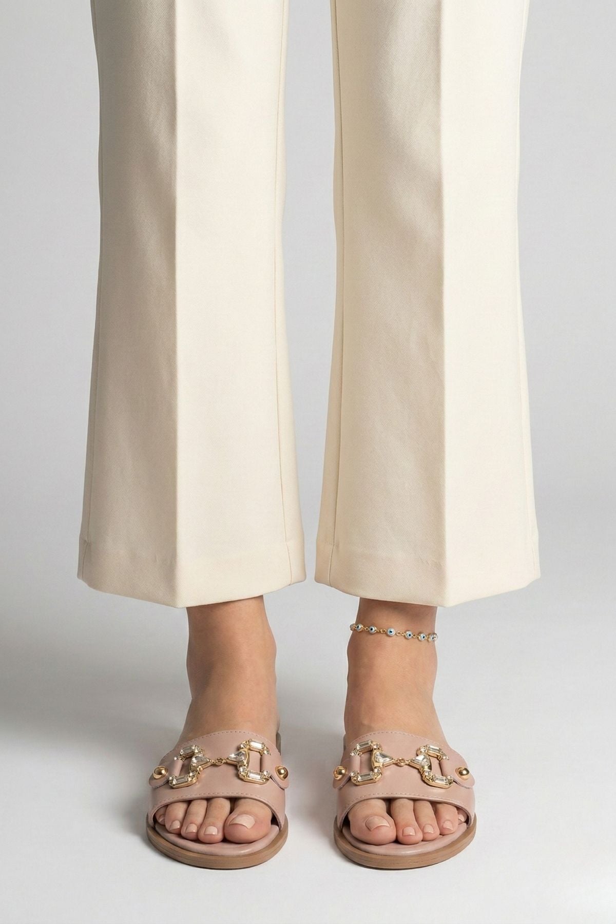 Toha Kadın Pudra Tokalı Terlik