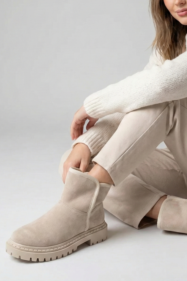 Gayen Kadın Süet İçi Tüylü Bej Bot