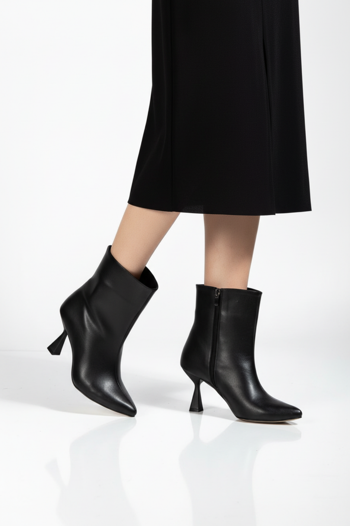 Rosven Kadın Siyah Kare Topuk Bot