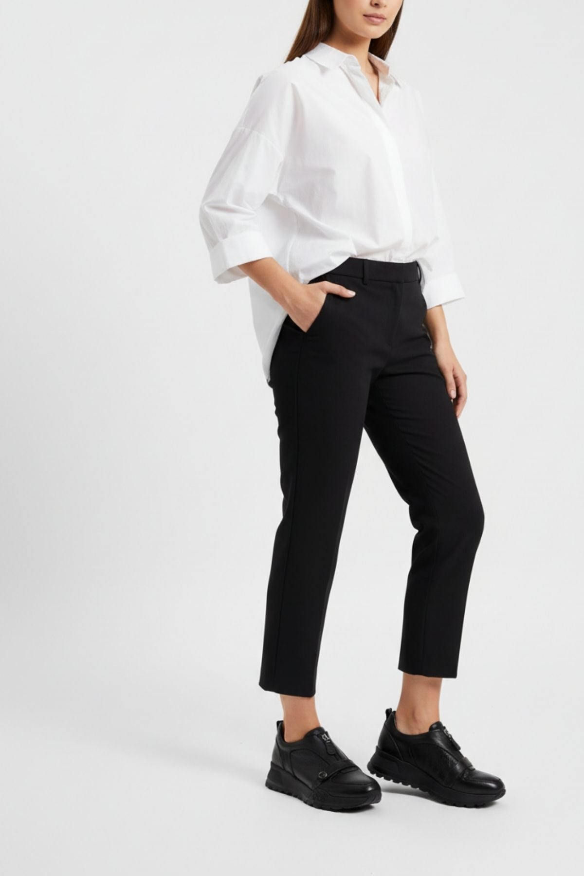 Robigo Kadın Hakiki Deri Siyah Spor Ayakkabı